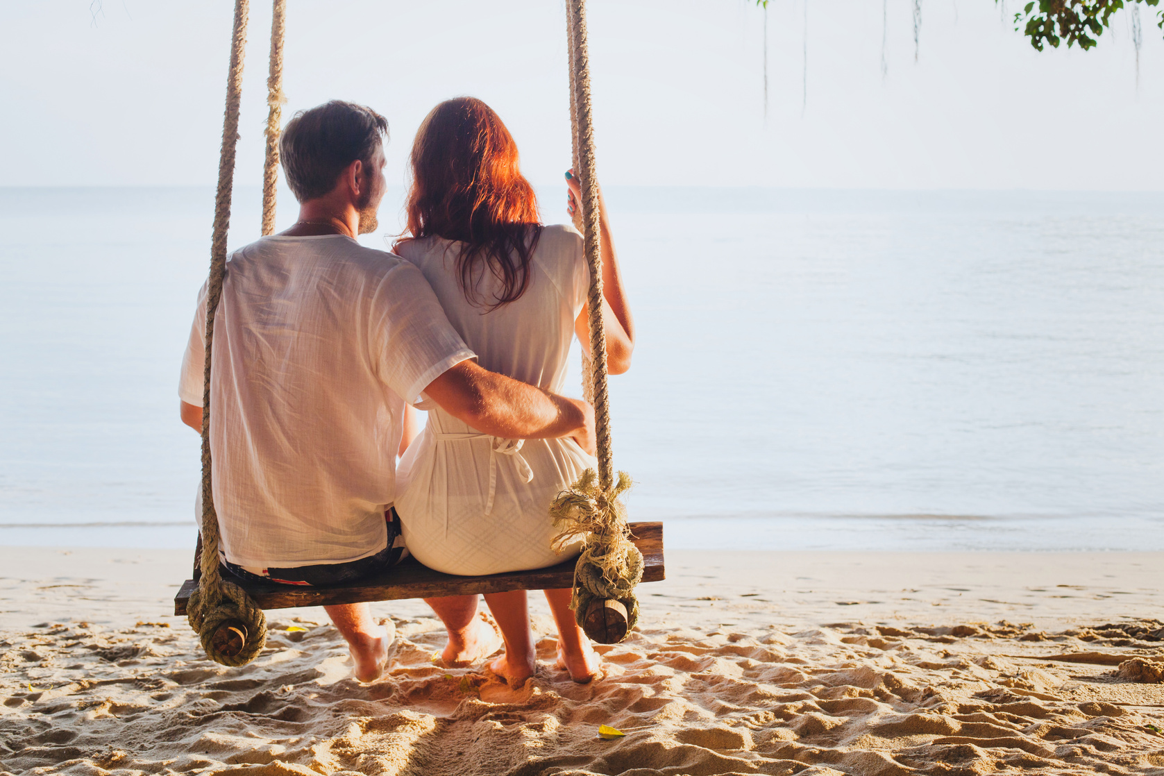 couple on beach holidays, family romantic honeymoon